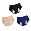 Calcinhas Menstruais Antivazamento Conforto Antibacteriana Secarelly - 3 Unidades