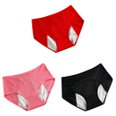 Calcinhas Menstruais Antivazamento Conforto Antibacteriana Secarelly - 3 Unidades